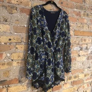 ASTR Lace Trim Romper